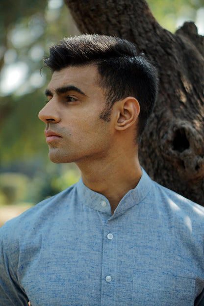 Premium Cotton Linen Regular Fit Solid Shirt