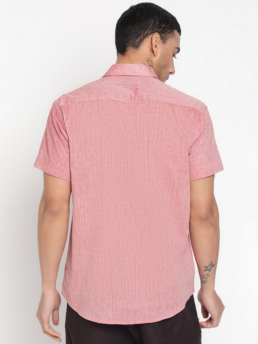 Pure Charkha Fabric Spun Men Regular Fit Shirt