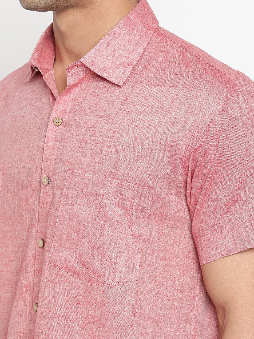 Pure Charkha Fabric Spun Men Regular Fit Shirt