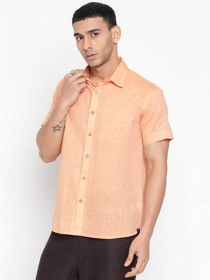 Pure Charkha Fabric Spun Men Regular Fit Shirt
