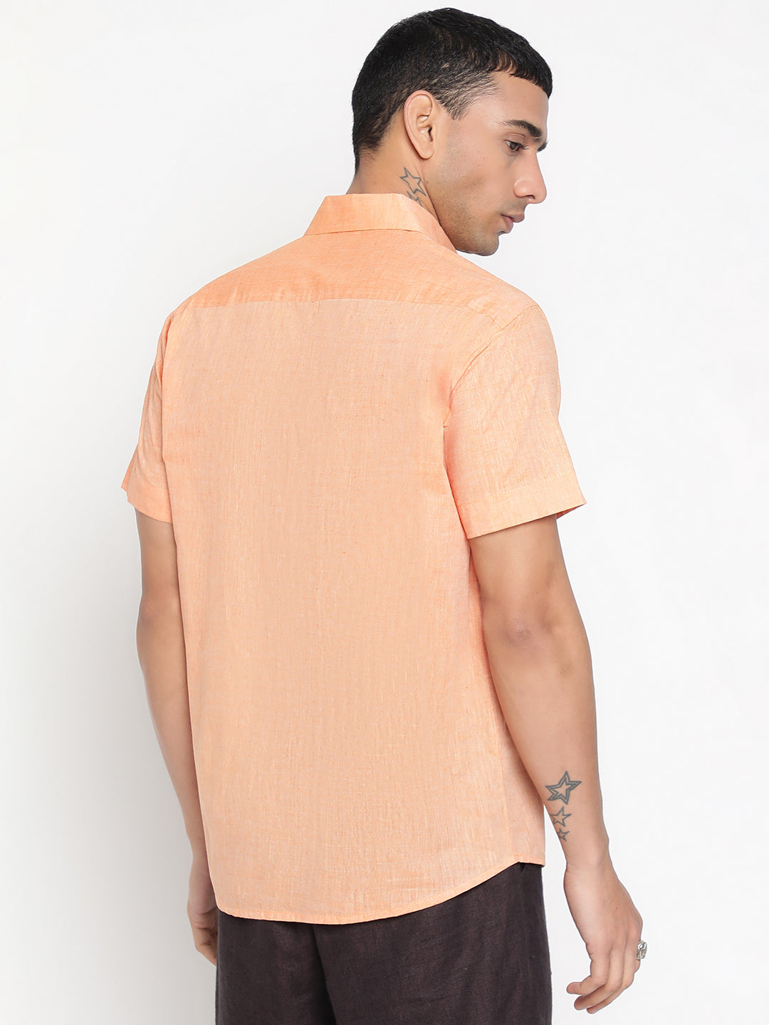 Pure Charkha Fabric Spun Men Regular Fit Shirt