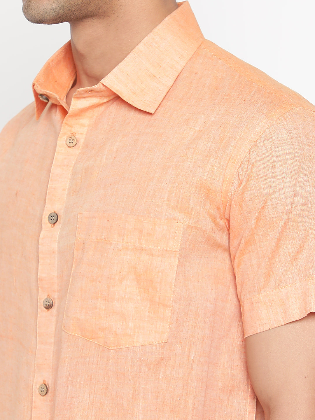 Pure Charkha Fabric Spun Men Regular Fit Shirt