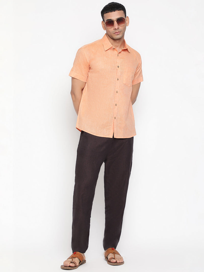 Pure Charkha Fabric Spun Men Regular Fit Shirt