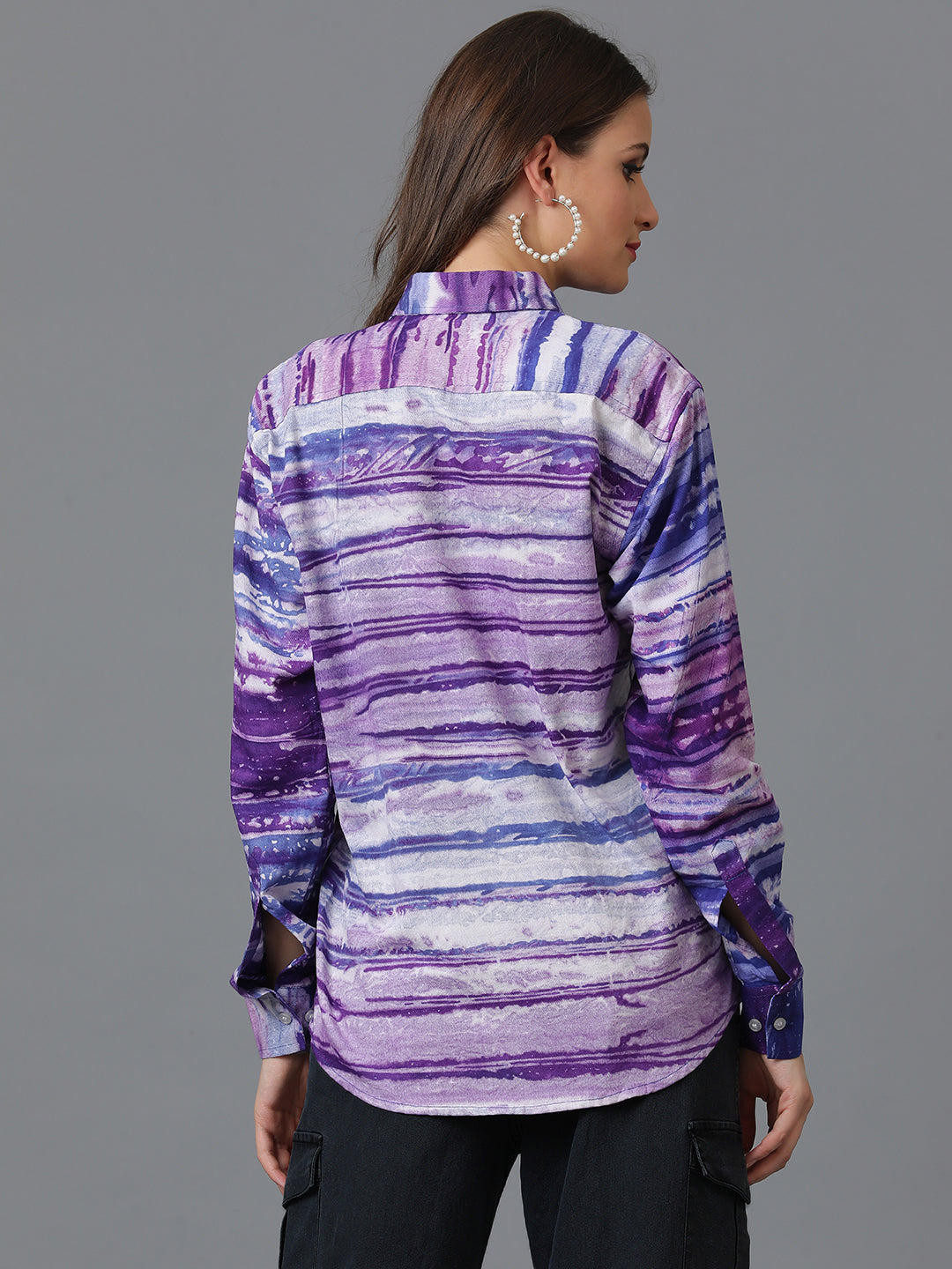 Sustainable Hand Tie Dye Women Rayon Shirt