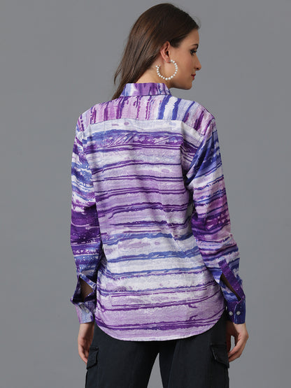 Sustainable Hand Tie Dye Women Rayon Shirt