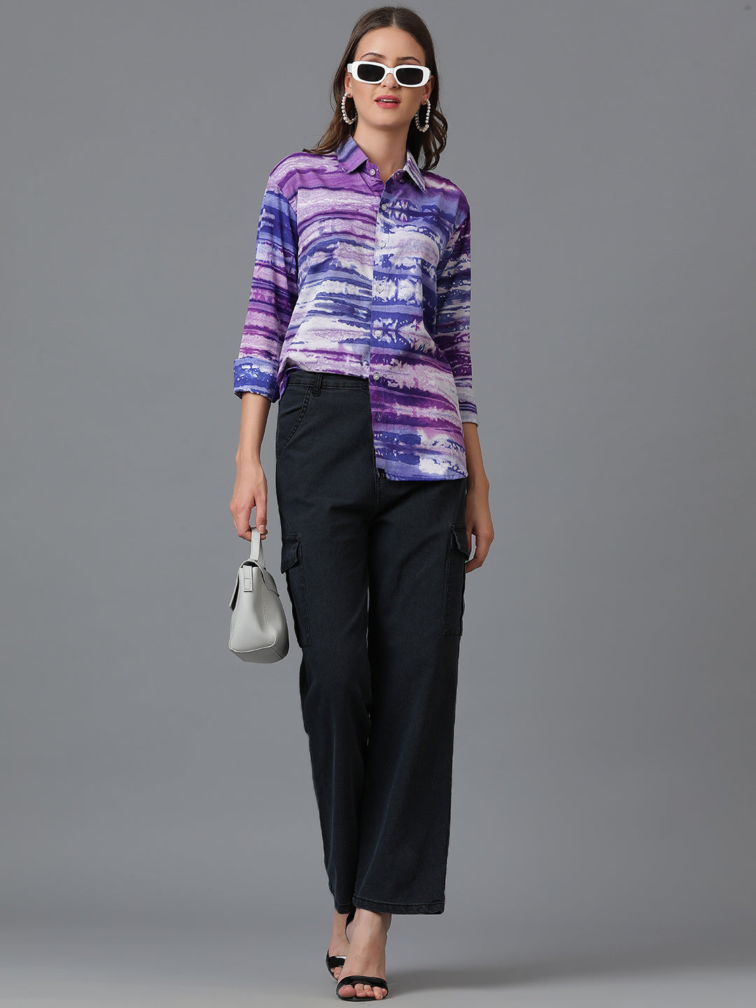 Sustainable Hand Tie Dye Women Rayon Shirt
