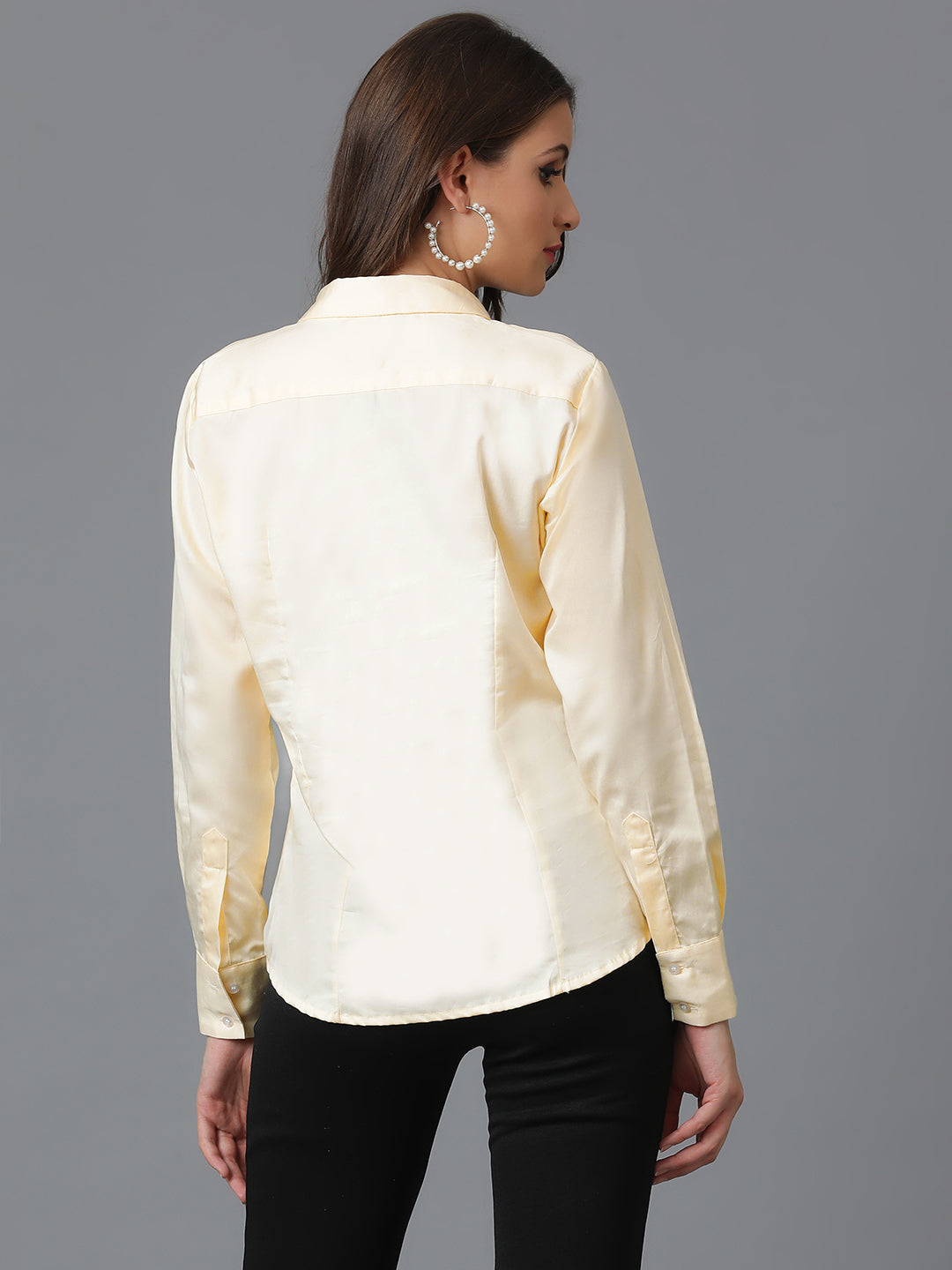 Finest Egyptian Giza Satin Women Formal Shirt