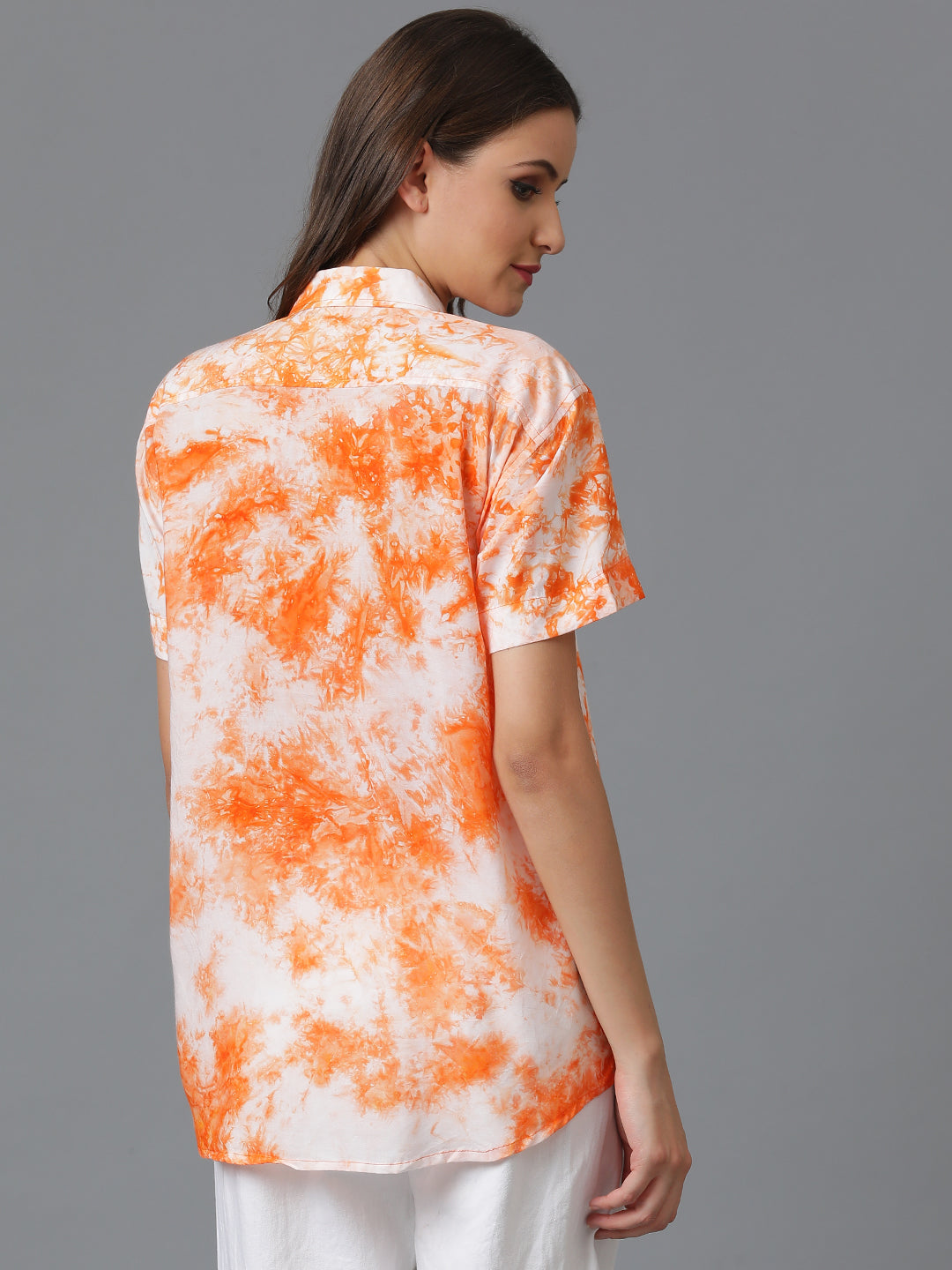 Sustainable Modal Hand Tie Dye Slim Fit Women Shirt