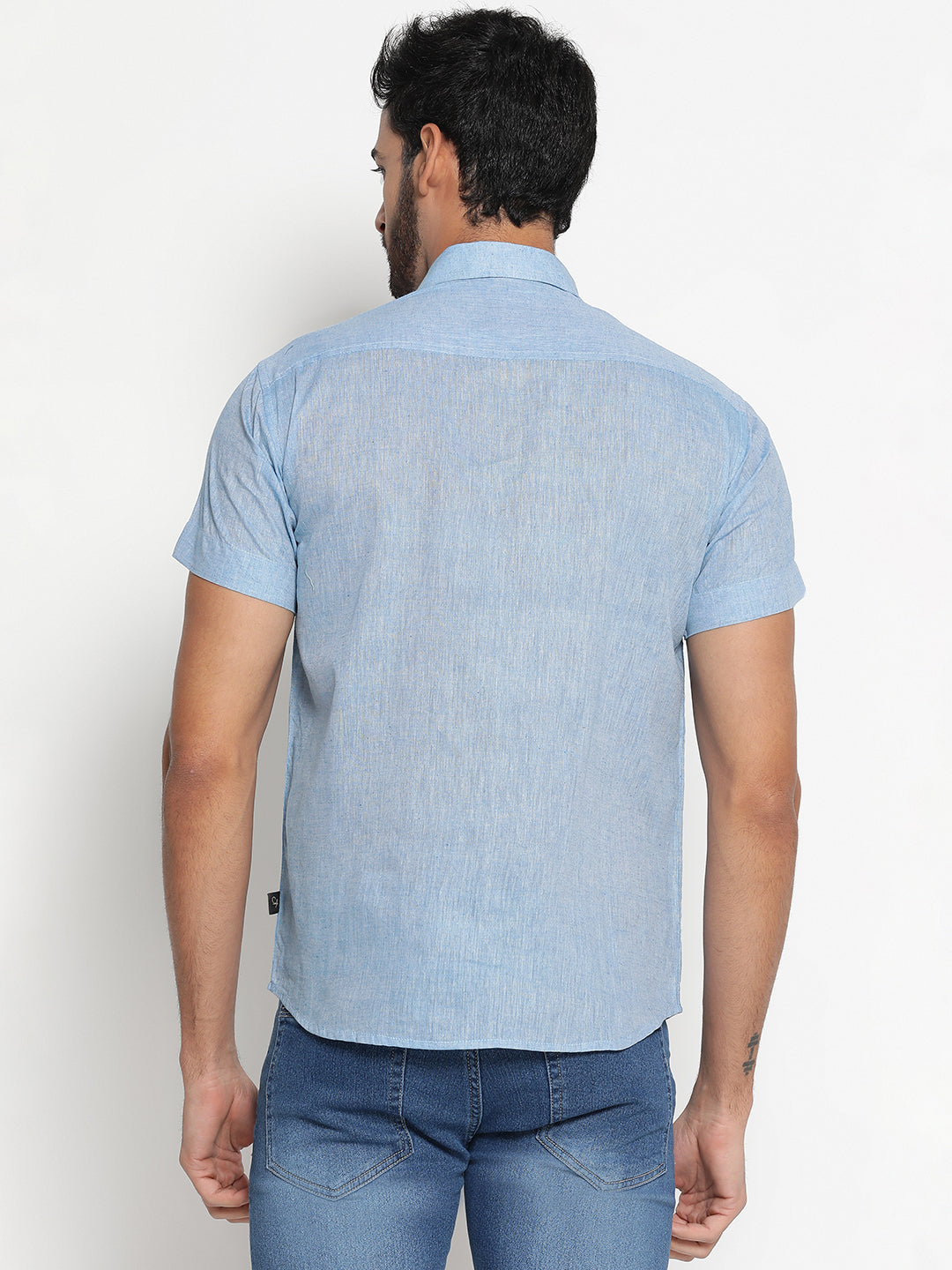Pure Charkha Fabric Spun Men Regular Fit Shirt