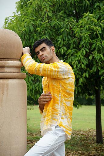 Modal Self-Designed Tie Dye Short Kurta