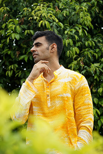 Modal Self-Designed Tie Dye Short Kurta