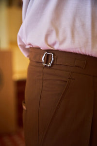 Men Pleated Bootcut Trousers