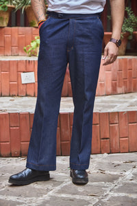 Men Denim Bootcut Trousers