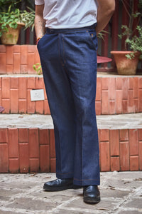Men Denim Bootcut Trousers