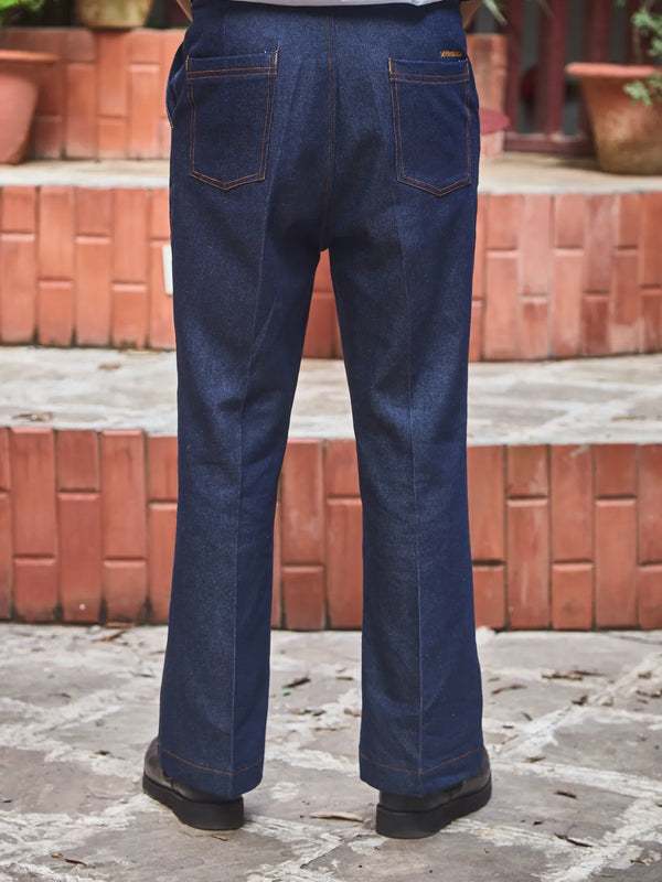 Men Denim Bootcut Trousers