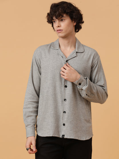 Flannel Double Kangaroo Pocket Oversized Unisex Shacket