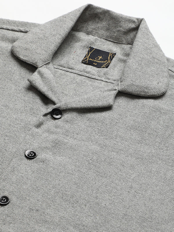 Flannel Double Kangaroo Pocket Oversized Unisex Shacket