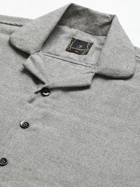 Flannel Double Kangaroo Pocket Oversized Unisex Shacket