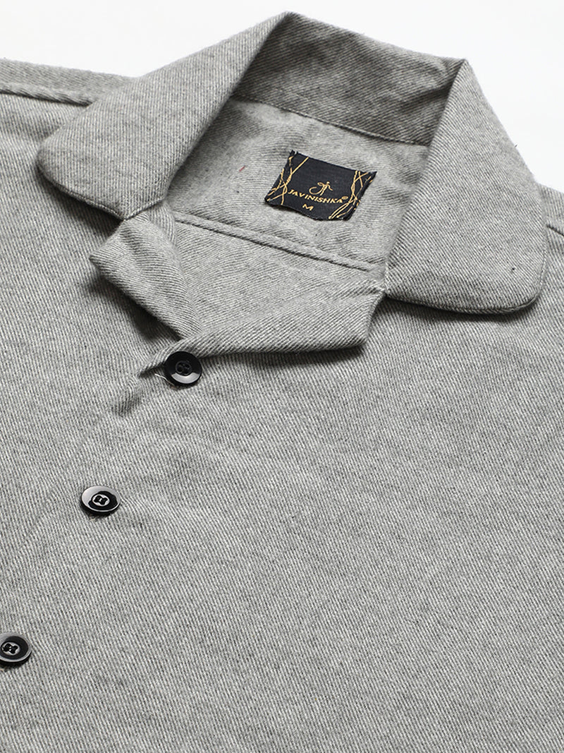 Flannel Double Kangaroo Pocket Oversized Unisex Shacket