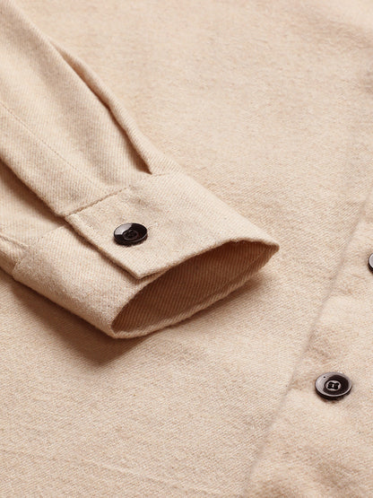 Flannel Double Kangaroo Pocket Oversized Unisex Shacket