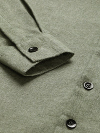 Flannel Double Kangaroo Pocket Oversized Unisex Shacket