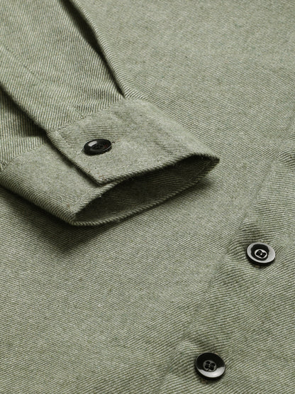 Flannel Double Kangaroo Pocket Oversized Unisex Shacket