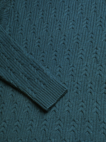 Heavy Cable Knitted Unisex Wool Unisex Sweater