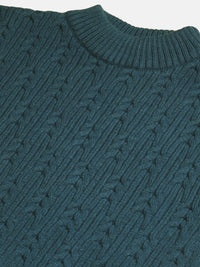 Heavy Cable Knitted Unisex Wool Unisex Sweater