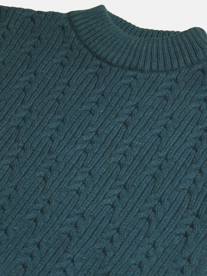 Heavy Cable Knitted Unisex Wool Unisex Sweater