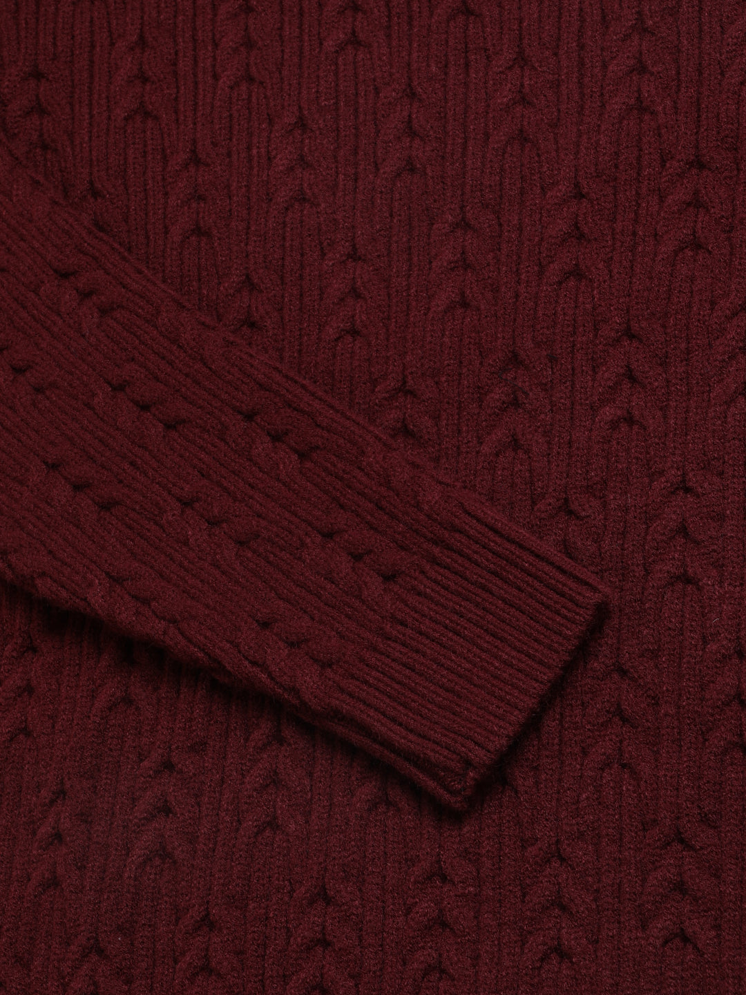 Heavy Cable Knitted Unisex Wool Unisex Sweater