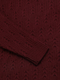 Heavy Cable Knitted Unisex Wool Unisex Sweater