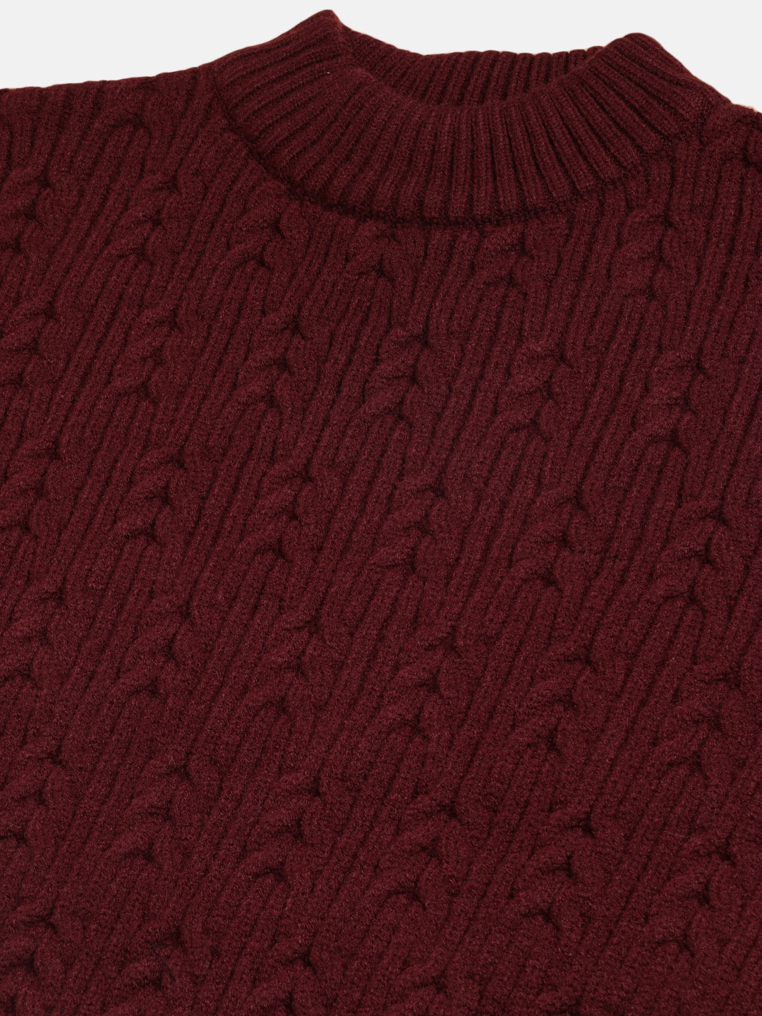 Heavy Cable Knitted Unisex Wool Unisex Sweater