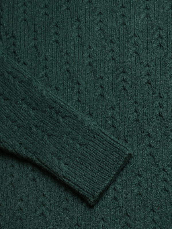 Heavy Cable Knitted Unisex Wool Unisex Sweater