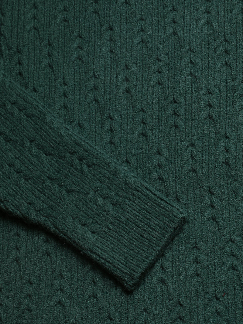Heavy Cable Knitted Unisex Wool Unisex Sweater