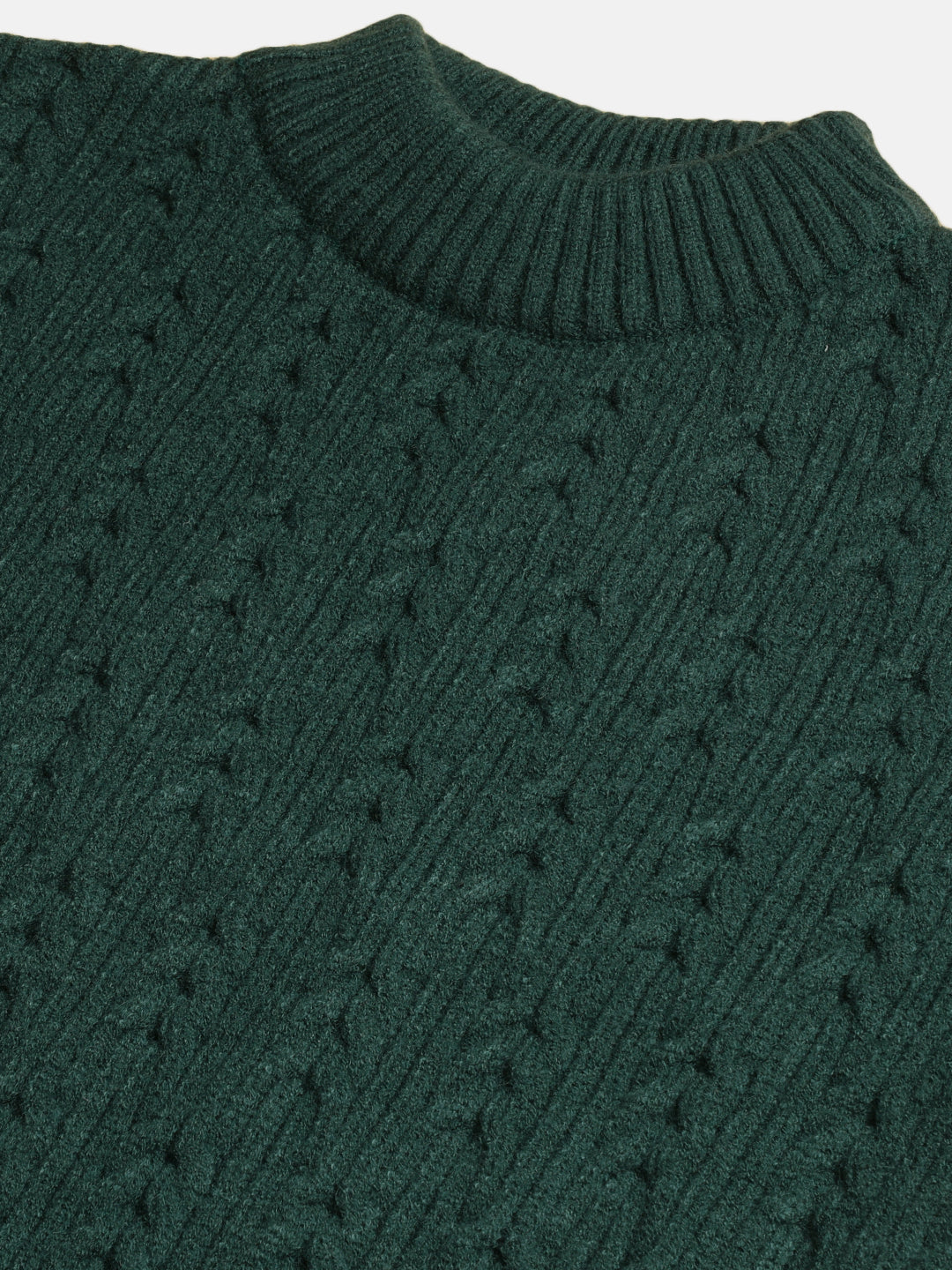 Heavy Cable Knitted Unisex Wool Unisex Sweater