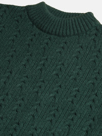 Heavy Cable Knitted Unisex Wool Unisex Sweater