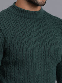 Heavy Cable Knitted Unisex Wool Unisex Sweater