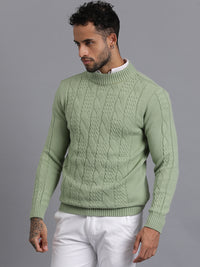 Heavy Cable Knitted Unisex Wool Unisex Sweater