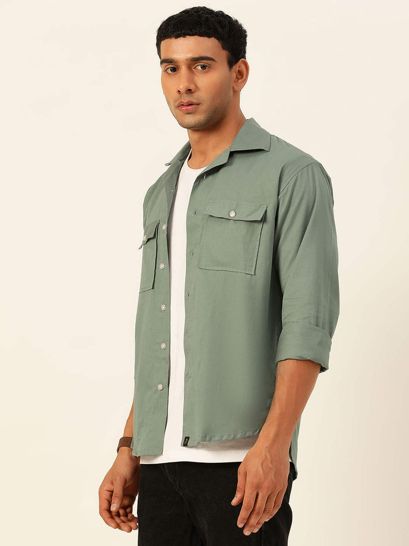 Premium Cargo Regular Fit Unisex Cotton Overshirt