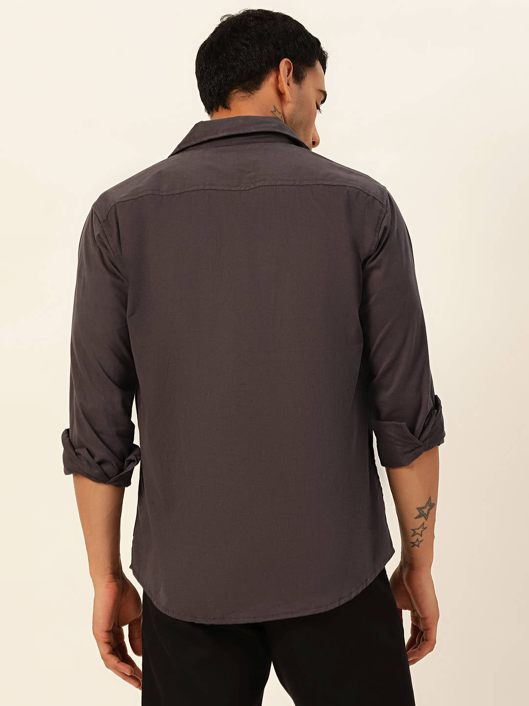 Premium Dark Grey Cargo Regular Fit Unisex Cotton Overshirt