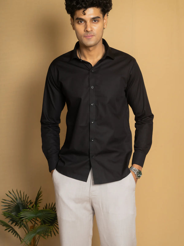 Cotton Poplin French Cuff Shirt