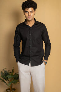 Cotton Poplin French Cuff Shirt