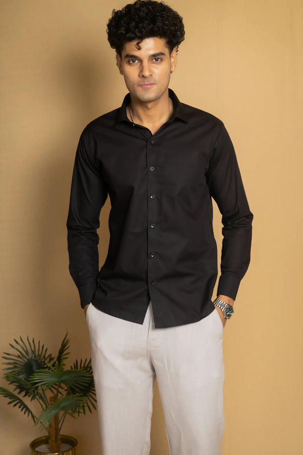 Cotton Poplin French Cuff Shirt