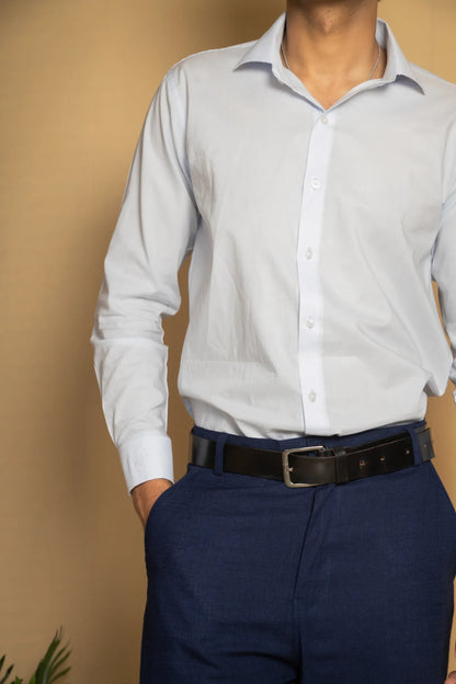 Cotton Poplin French Cuff Shirt
