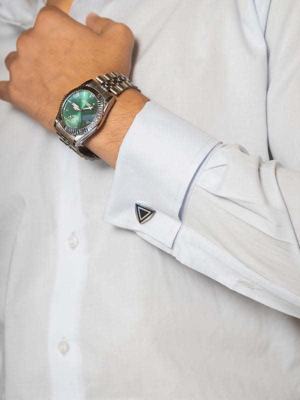 Cotton Poplin French Cuff Shirt