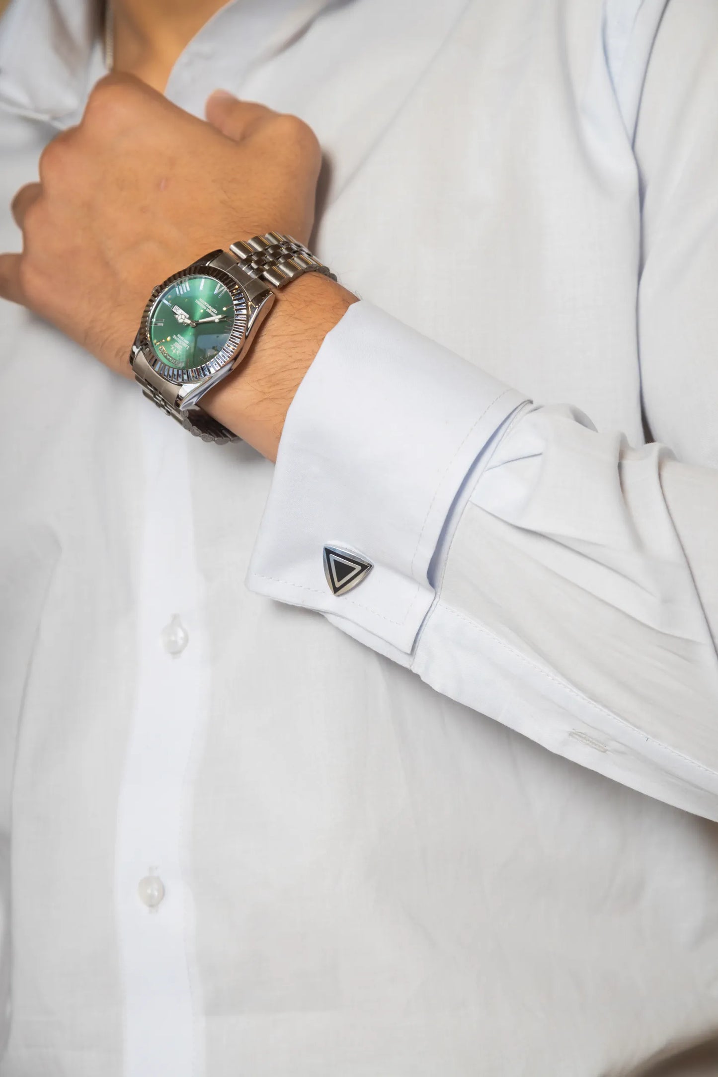 Cotton Poplin French Cuff Shirt