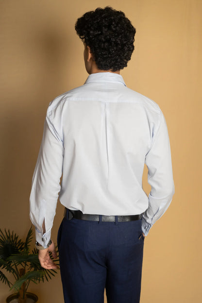 Cotton Poplin French Cuff Shirt