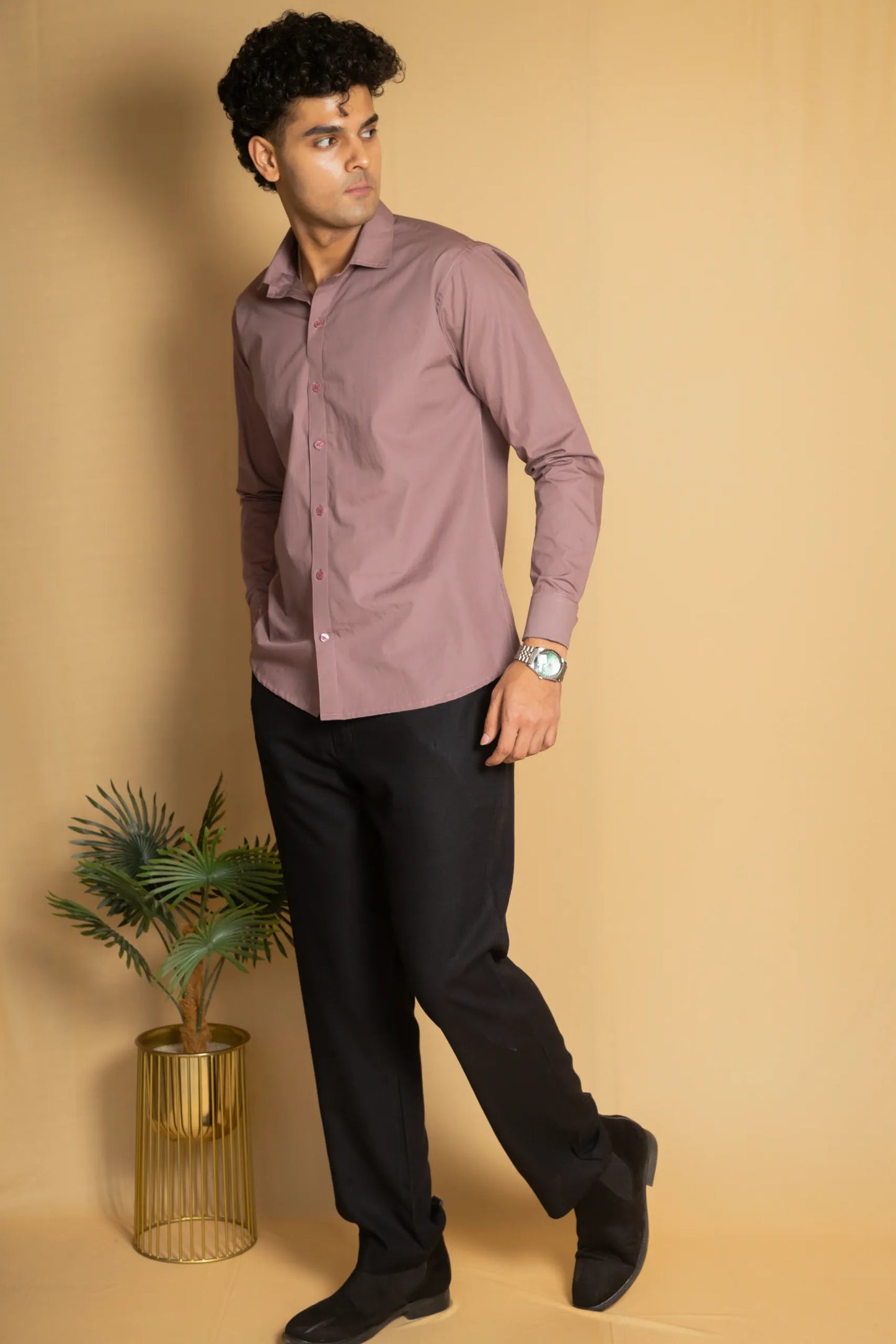 Cotton Poplin French Cuff Shirt