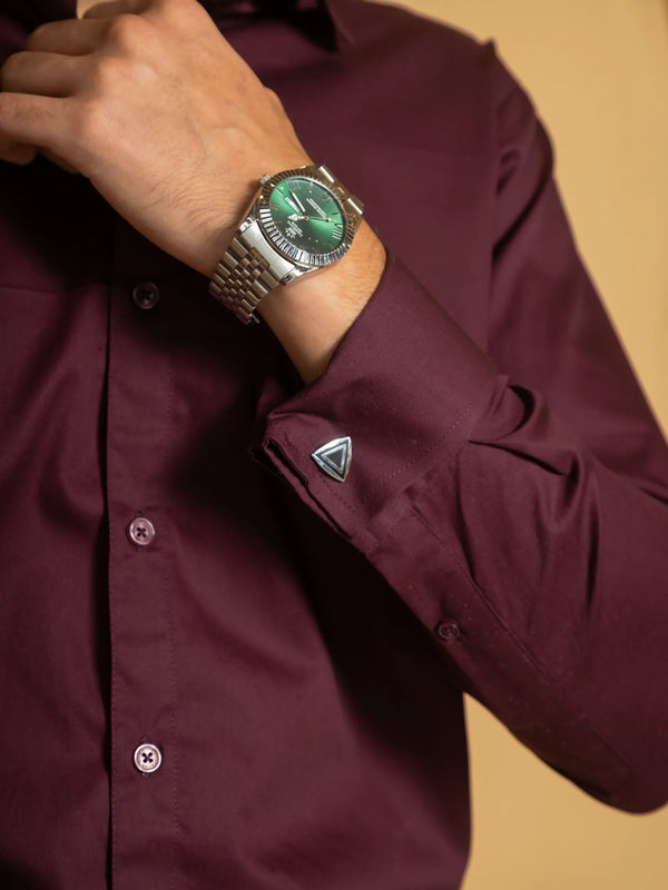 Cotton Poplin French Cuff Shirt