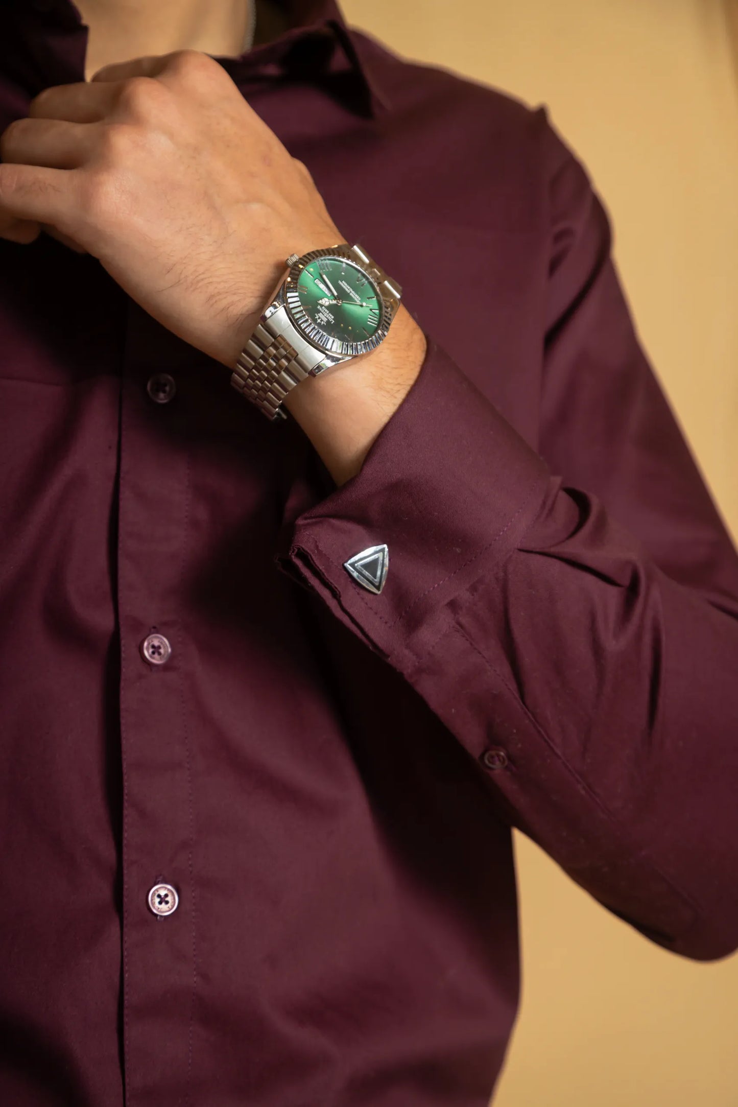 Cotton Poplin French Cuff Shirt